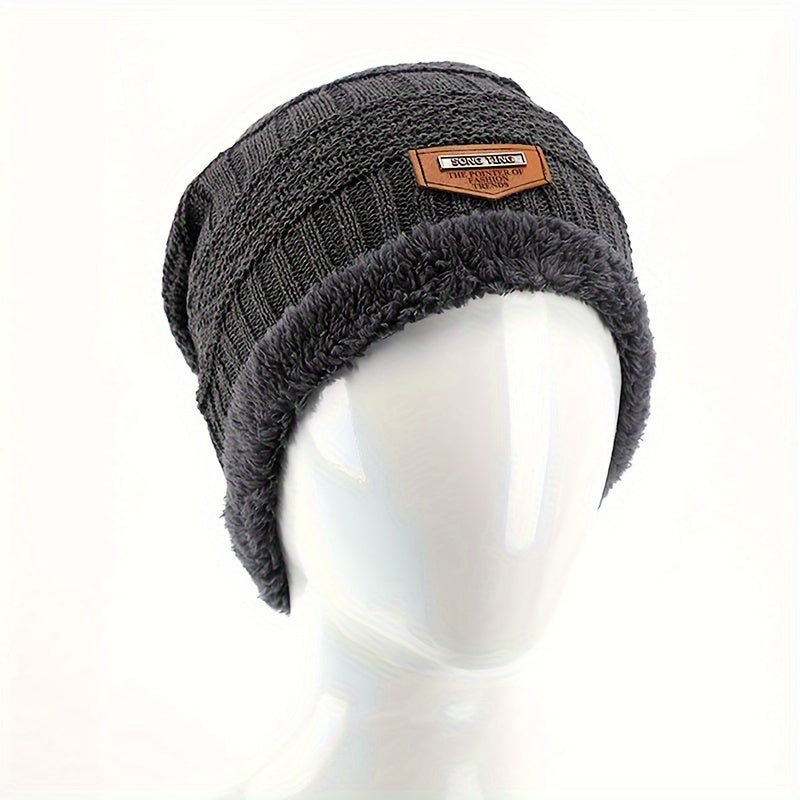Unisex Winter Beanie Hat, Knit Hat Thick Winter Breathable Hat Skull Cap