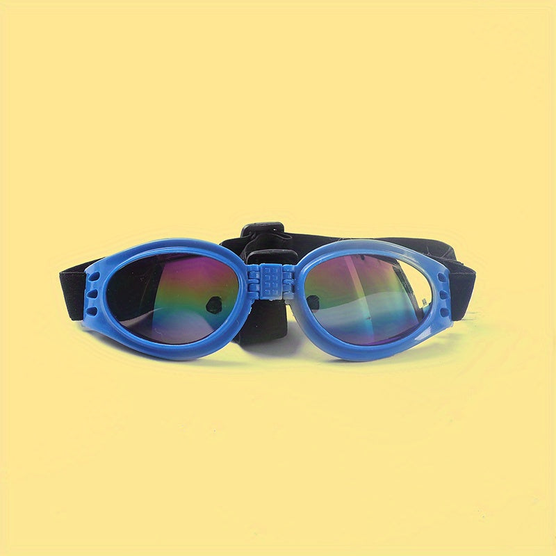 1pc Foldable Dog Sunglasses, Suitable For Finishing A Stylish Look, Adjustable Head Strap