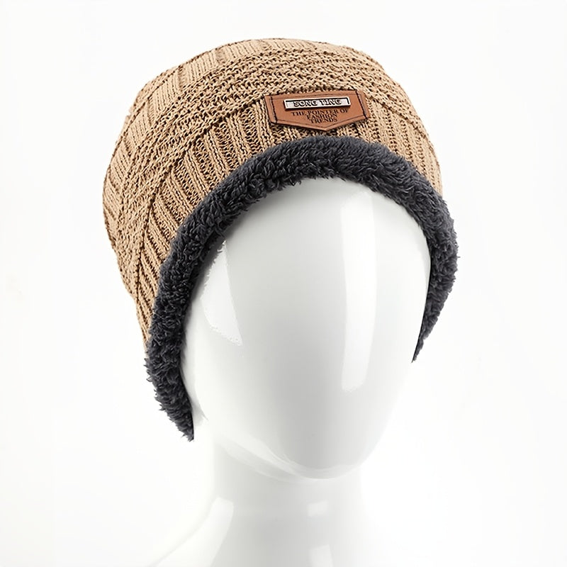 Unisex Winter Beanie Hat, Knit Hat Thick Winter Breathable Hat Skull Cap