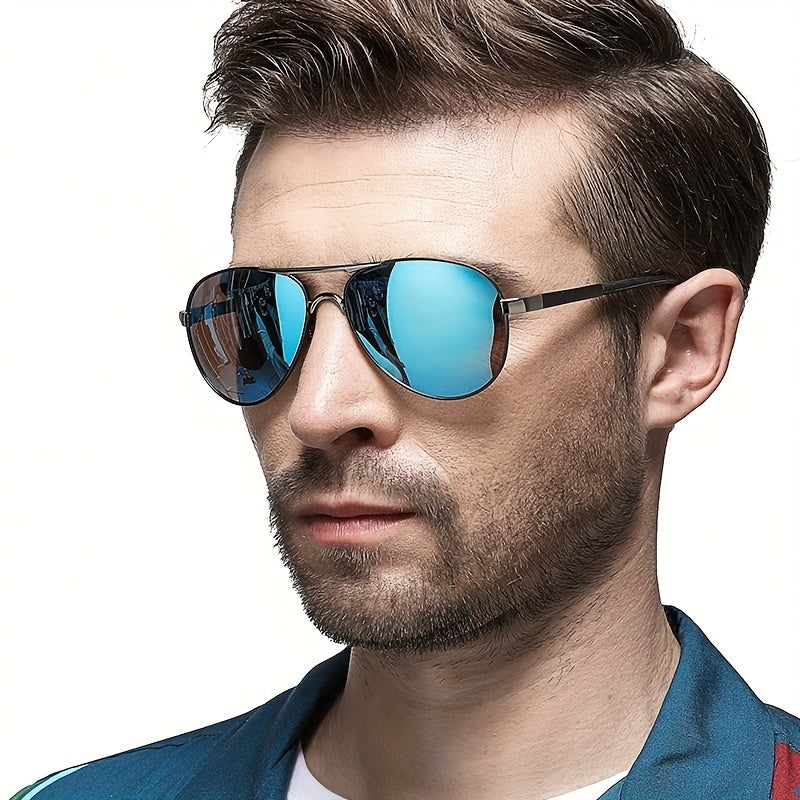 Classic Mirrored Polarized Sunglasses for Men and Women - Driving Eyewear