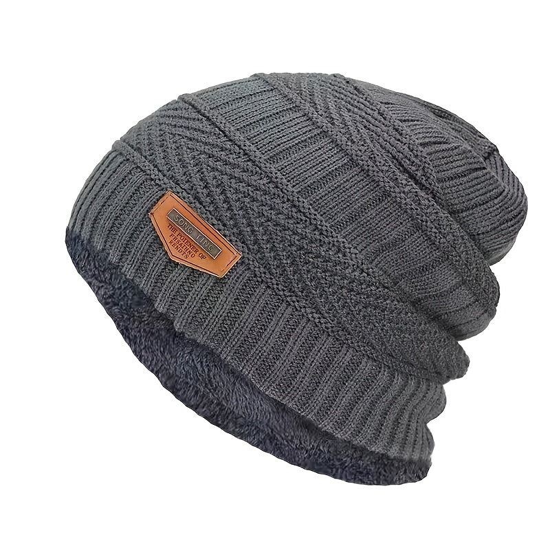 Unisex Winter Beanie Hat, Knit Hat Thick Winter Breathable Hat Skull Cap