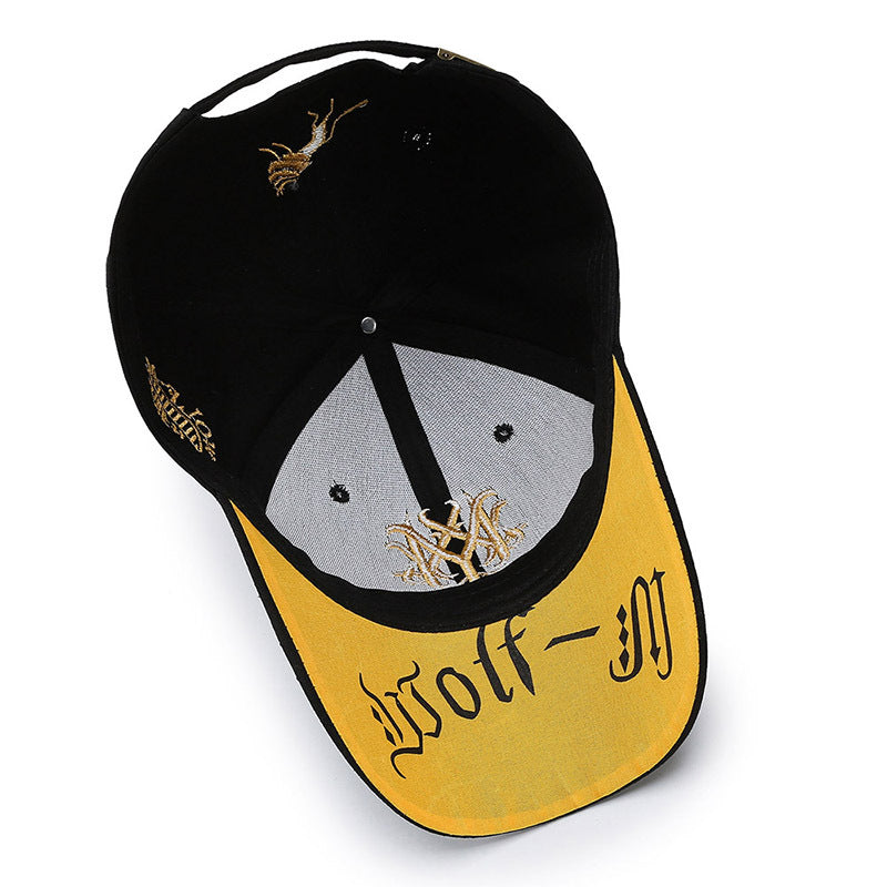 1pc Fashionable Men's Embroidered Baseball Cap - Stylish Duck Tongue Design, Breathable, Adjustable, Perfect for Outdoor Sports, Fishing, Hiking, and Casual Wear - Simple, Classic, and Versatile Sun Hat