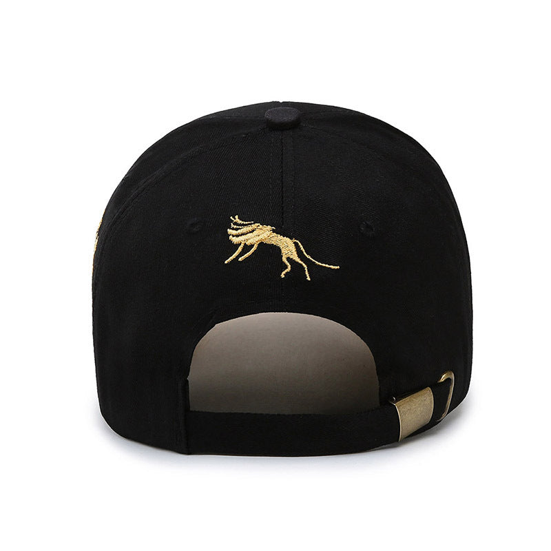 1pc Fashionable Men's Embroidered Baseball Cap - Stylish Duck Tongue Design, Breathable, Adjustable, Perfect for Outdoor Sports, Fishing, Hiking, and Casual Wear - Simple, Classic, and Versatile Sun Hat