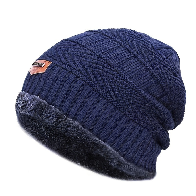 Unisex Winter Beanie Hat, Knit Hat Thick Winter Breathable Hat Skull Cap