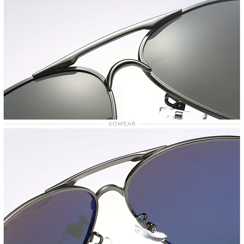 Classic Mirrored Polarized Sunglasses for Men and Women - Driving Eyewear
