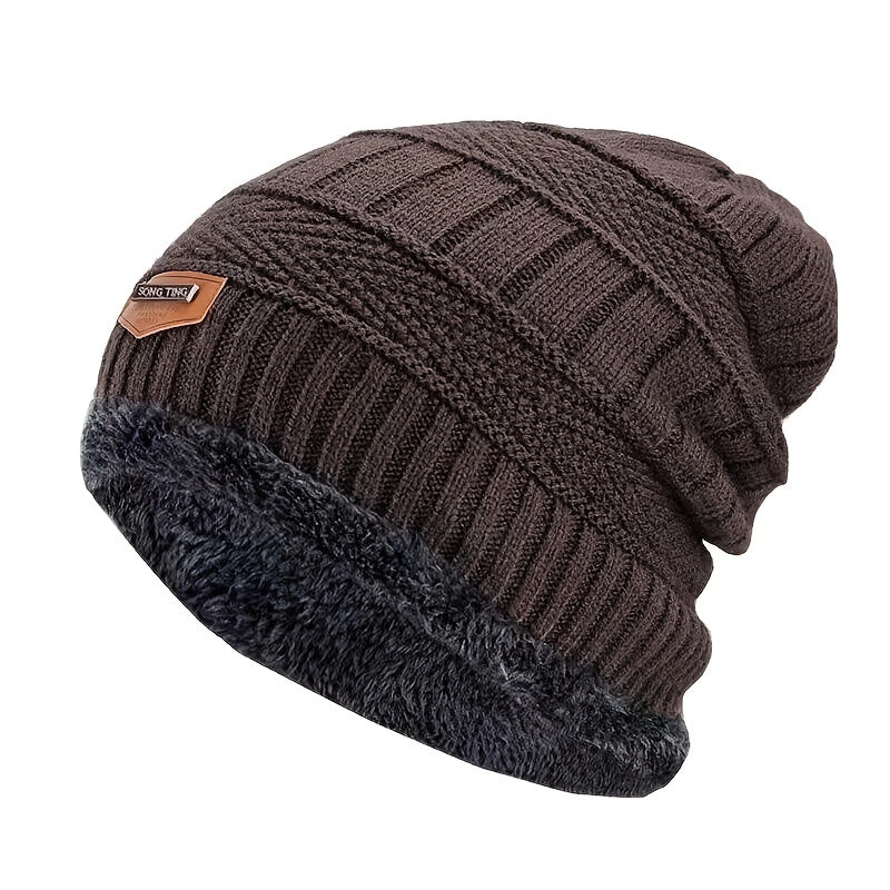 Unisex Winter Beanie Hat, Knit Hat Thick Winter Breathable Hat Skull Cap