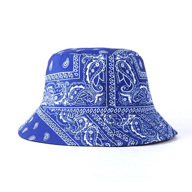 1pc Retro European And American Style Fashion Trendy Printed Cashew Bucket Hat Outdoor Travel Sun Hat Double-sided Wearable Basin Hat, Ideal Choice For Gifts