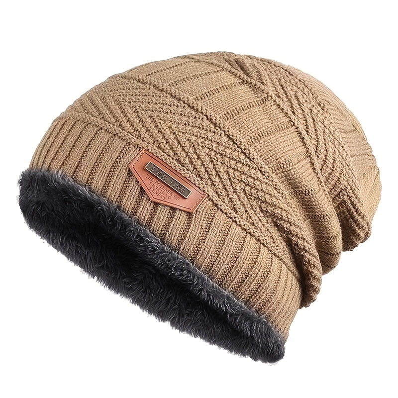 Unisex Winter Beanie Hat, Knit Hat Thick Winter Breathable Hat Skull Cap