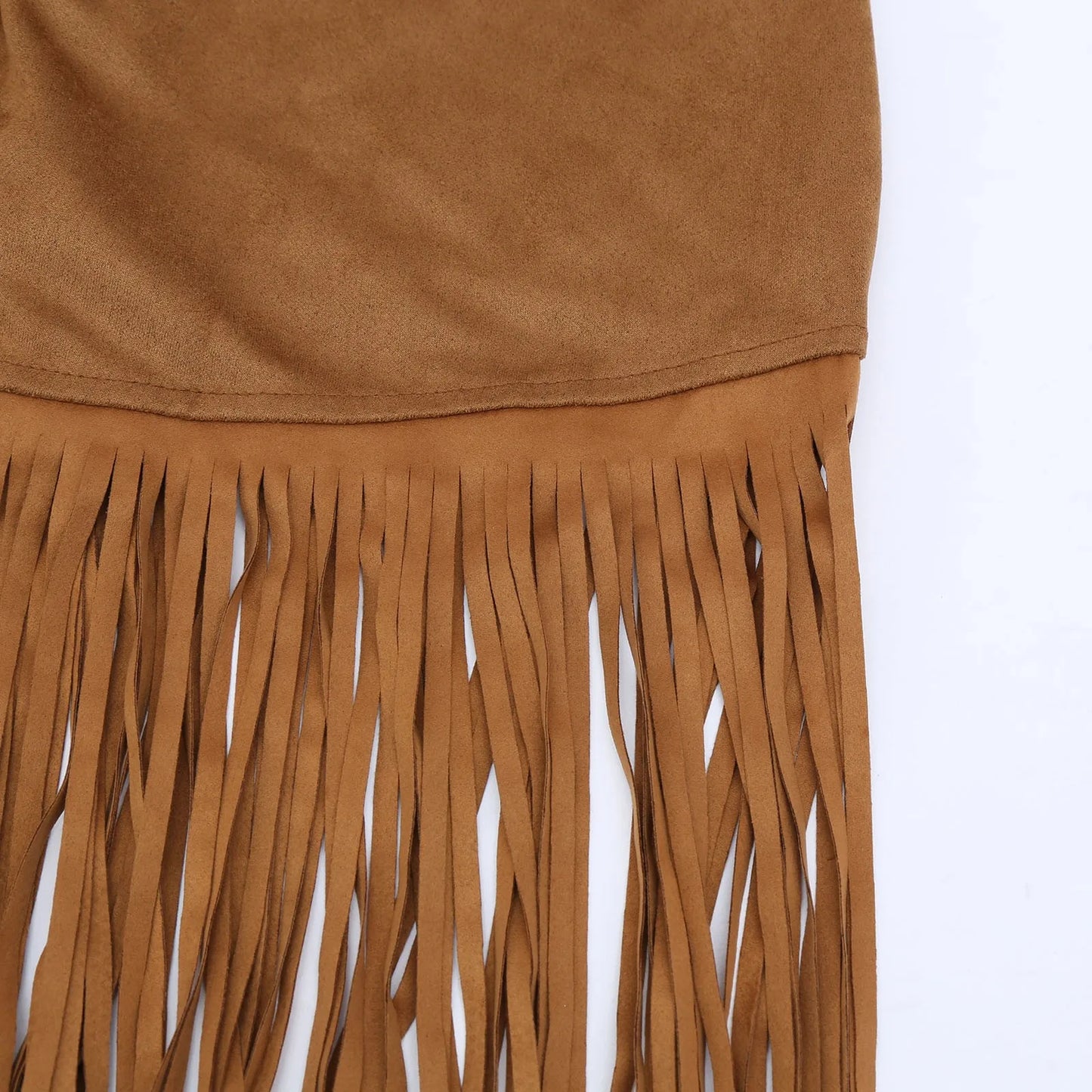 Mens Faux Suede Tassel Vest Western Cowboy Sleeveless Indian Denim Vest Tassel Retro Boho Hippie Clothing Tops Rivets Fringe