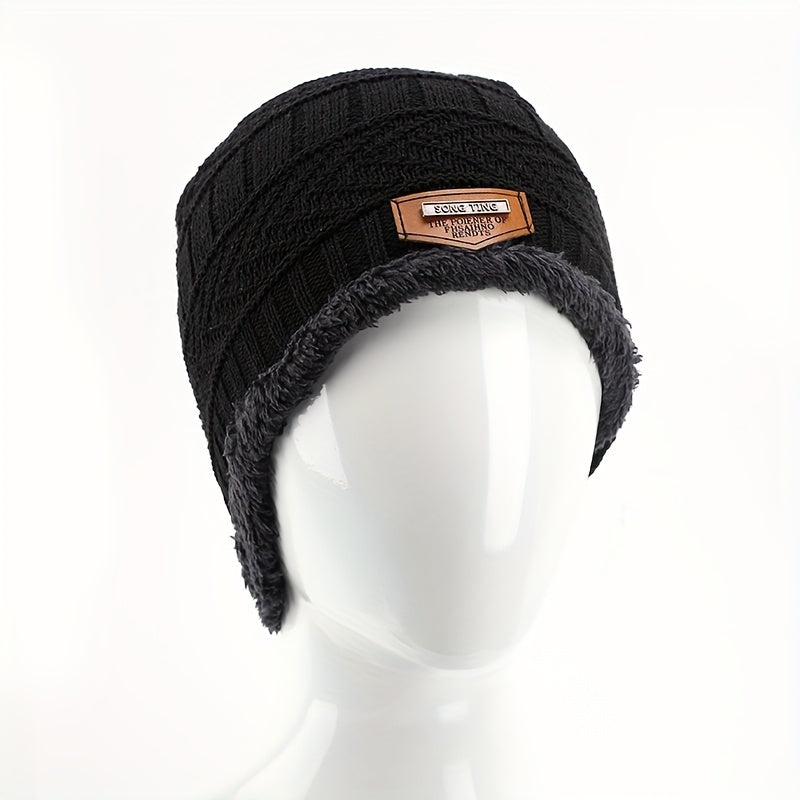 Unisex Winter Beanie Hat, Knit Hat Thick Winter Breathable Hat Skull Cap