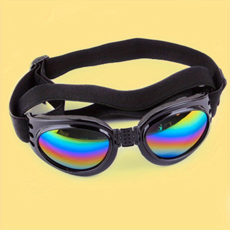 1pc Foldable Dog Sunglasses, Suitable For Finishing A Stylish Look, Adjustable Head Strap