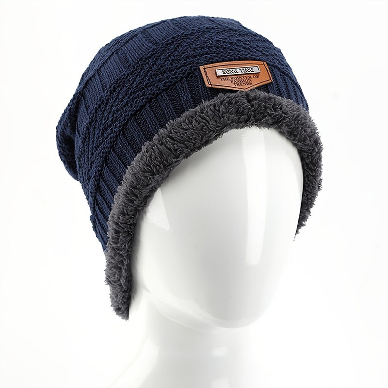 Unisex Winter Beanie Hat, Knit Hat Thick Winter Breathable Hat Skull Cap