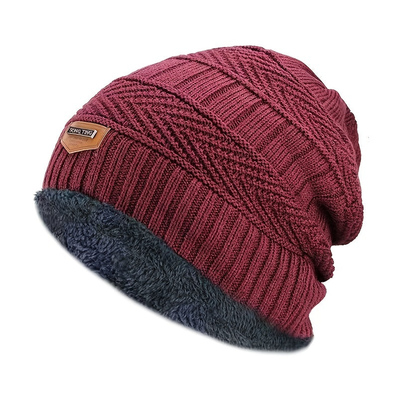 Unisex Winter Beanie Hat, Knit Hat Thick Winter Breathable Hat Skull Cap