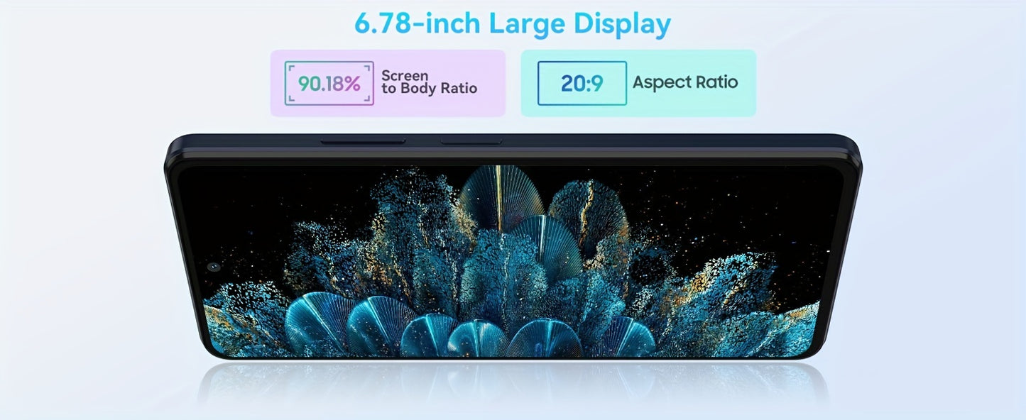 Blackview Shark8 Unlocked Phones, 16GB+256GB/SD 2TB Android Phones, MTK G99, 120Hz 6.78" FHD+, 33W Fast Charge 5000mAh, Android 13 Mobile Phone, 64MP Camera, NFC/Fingerprint/198g, T-Mobile Cellphone