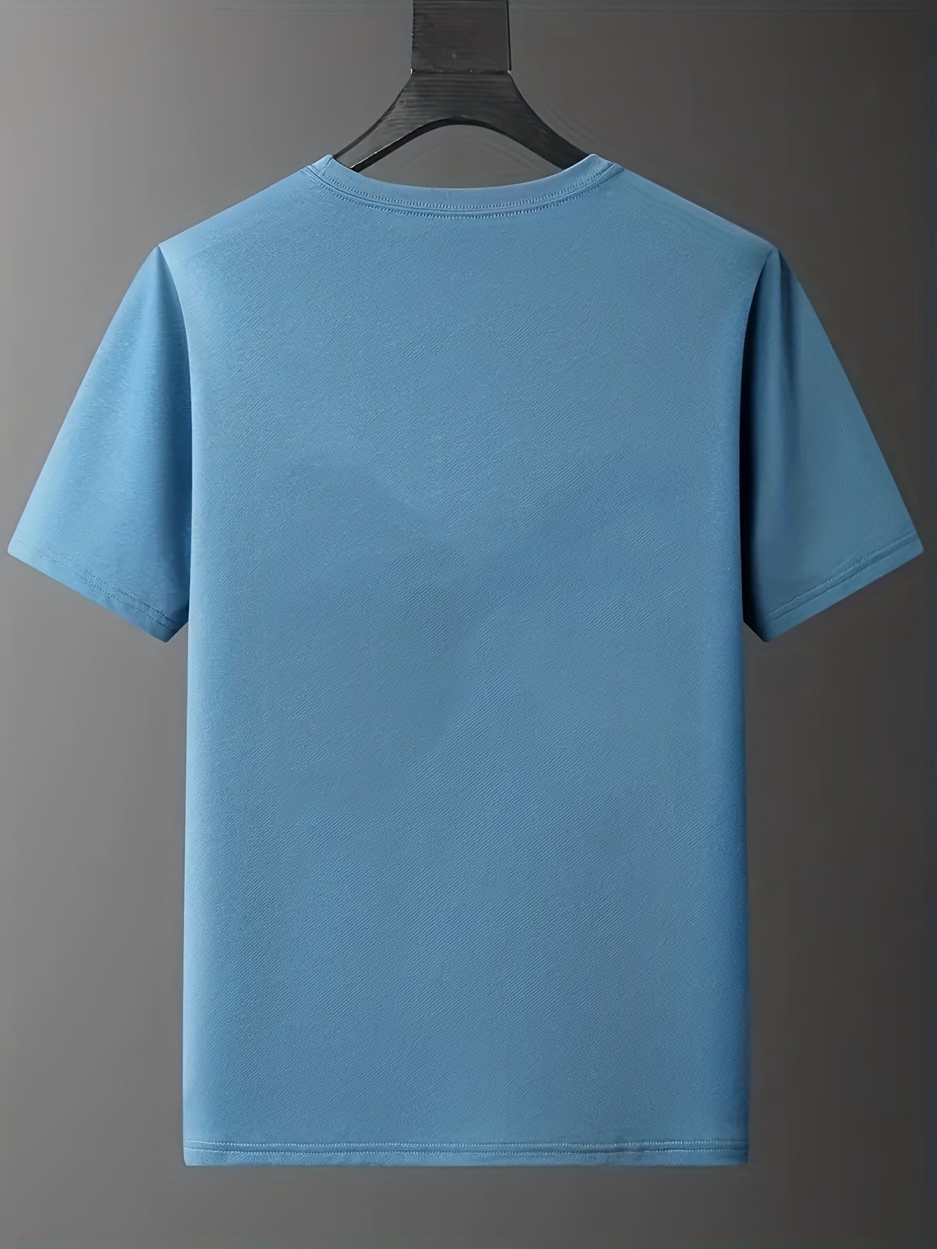 Men's "Tattooed & Employed" Print T-shirt, Casual Comfy Slightly Stretch Crew Neck Tee, Men's Clothing For Summer Outdoor