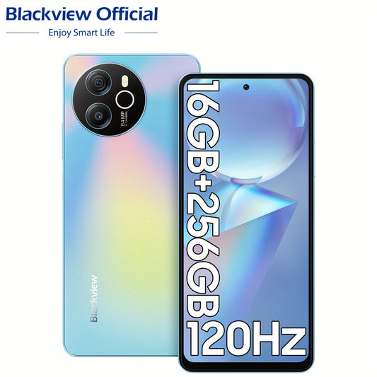 Blackview Shark8 Unlocked Phones, 16GB+256GB/SD 2TB Android Phones, MTK G99, 120Hz 6.78" FHD+, 33W Fast Charge 5000mAh, Android 13 Mobile Phone, 64MP Camera, NFC/Fingerprint/198g, T-Mobile Cellphone