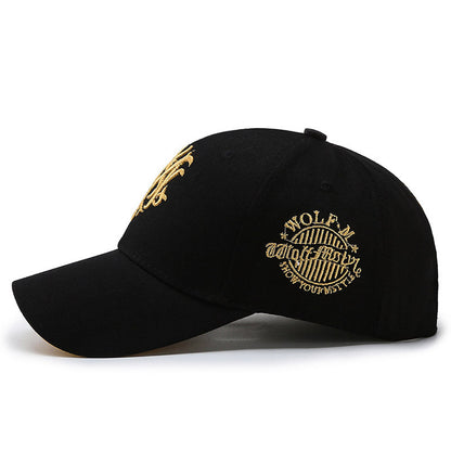 1pc Fashionable Men's Embroidered Baseball Cap - Stylish Duck Tongue Design, Breathable, Adjustable, Perfect for Outdoor Sports, Fishing, Hiking, and Casual Wear - Simple, Classic, and Versatile Sun Hat