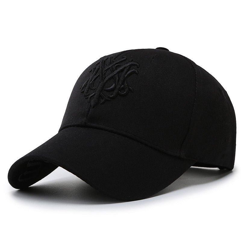 1pc Fashionable Men's Embroidered Baseball Cap - Stylish Duck Tongue Design, Breathable, Adjustable, Perfect for Outdoor Sports, Fishing, Hiking, and Casual Wear - Simple, Classic, and Versatile Sun Hat