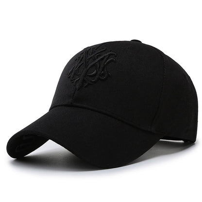 1pc Fashionable Men's Embroidered Baseball Cap - Stylish Duck Tongue Design, Breathable, Adjustable, Perfect for Outdoor Sports, Fishing, Hiking, and Casual Wear - Simple, Classic, and Versatile Sun Hat