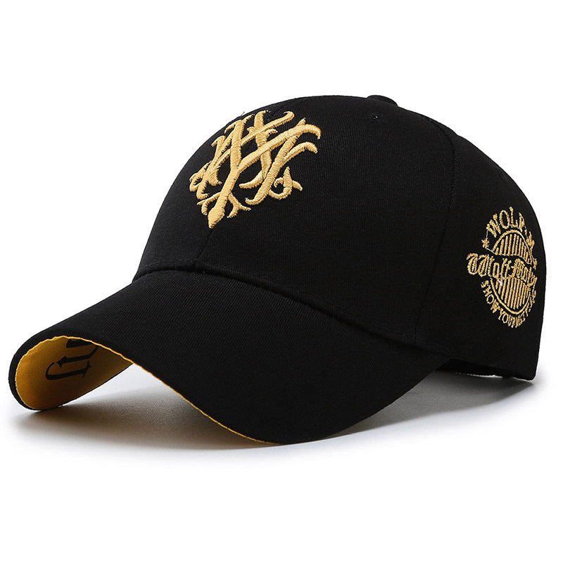 1pc Fashionable Men's Embroidered Baseball Cap - Stylish Duck Tongue Design, Breathable, Adjustable, Perfect for Outdoor Sports, Fishing, Hiking, and Casual Wear - Simple, Classic, and Versatile Sun Hat