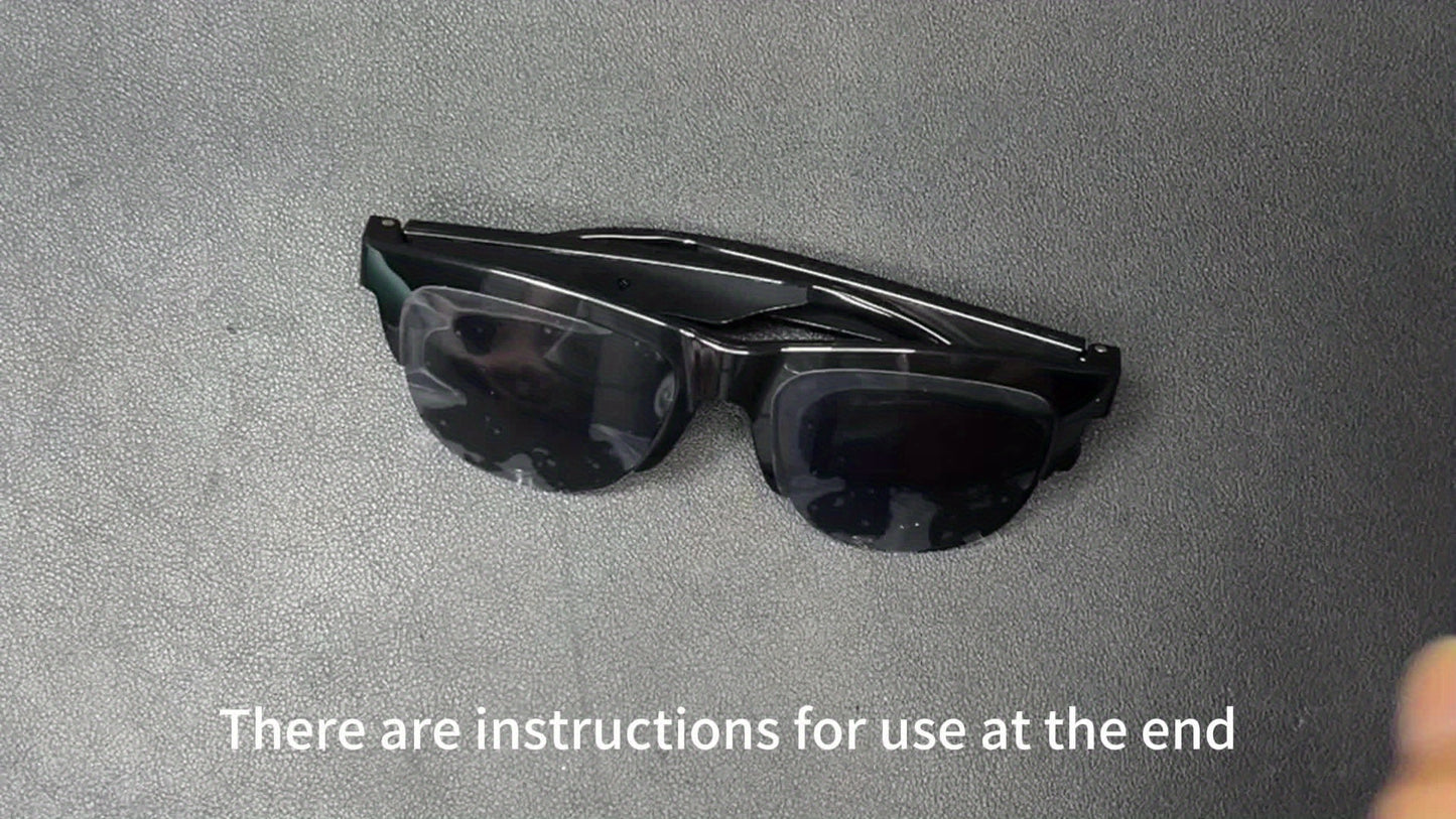 New Smart Wireless V5.3 Sunglasses, Multifunctional Glasses, Wireless Calls, Music Playback, Outdoor Sports Headphones, Rechargeable HIFI Sound Quality, HD Lenses, Black Technology, Unisex, Touch, Long Battery Life, UV Protec