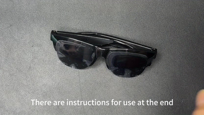 New Smart Wireless V5.3 Sunglasses, Multifunctional Glasses, Wireless Calls, Music Playback, Outdoor Sports Headphones, Rechargeable HIFI Sound Quality, HD Lenses, Black Technology, Unisex, Touch, Long Battery Life, UV Protec