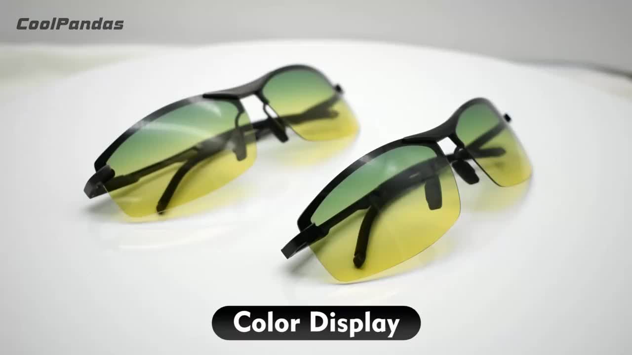 UV400 Dual-Vision Photochromic Polarized Sunglasses: Day & Night Protection for Men & Women