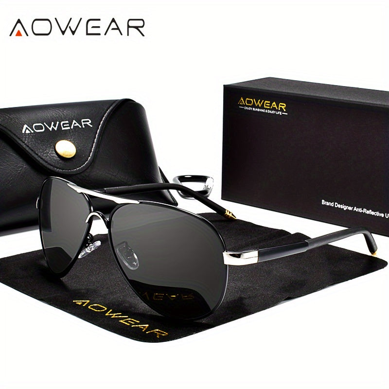 Classic Mirrored Polarized Sunglasses for Men and Women - Driving Eyewear