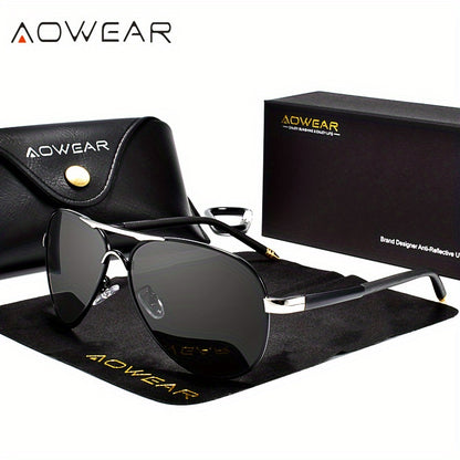 Classic Mirrored Polarized Sunglasses for Men and Women - Driving Eyewear