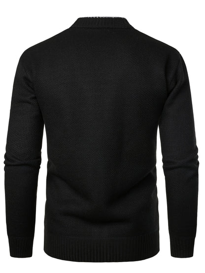 Cozy V-Neck Cardigan Sweater - Soft Knit, Casual, Fall and Winter Essential, Best Selling Men's Clothing for Cold Weather