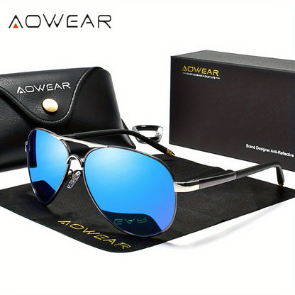 Classic Mirrored Polarized Sunglasses for Men and Women - Driving Eyewear
