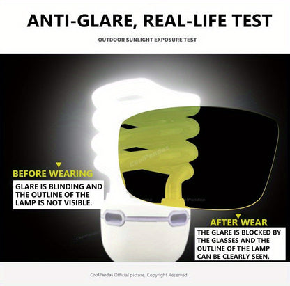 UV400 Dual-Vision Photochromic Polarized Sunglasses: Day & Night Protection for Men & Women