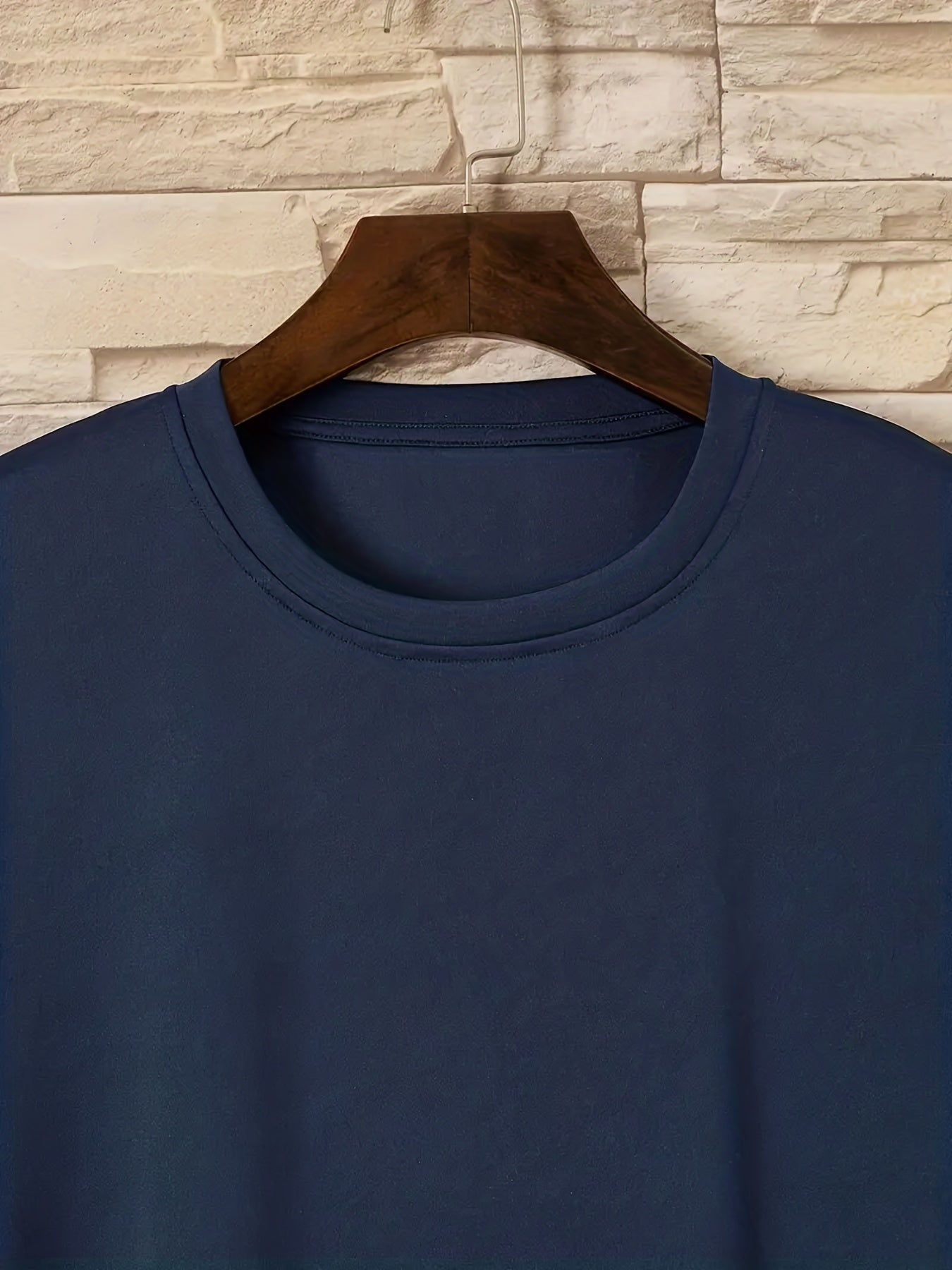 Men's "Tattooed & Employed" Print T-shirt, Casual Comfy Slightly Stretch Crew Neck Tee, Men's Clothing For Summer Outdoor