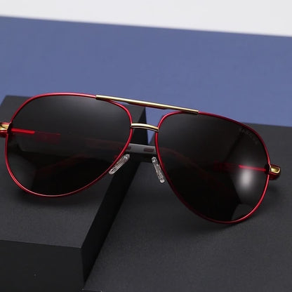 BARCUR Retro Men's Sunglasses Polarized Sunglasses Driving Eyewear UV Protection Protective Sunglasses, ideal choice for gifts
