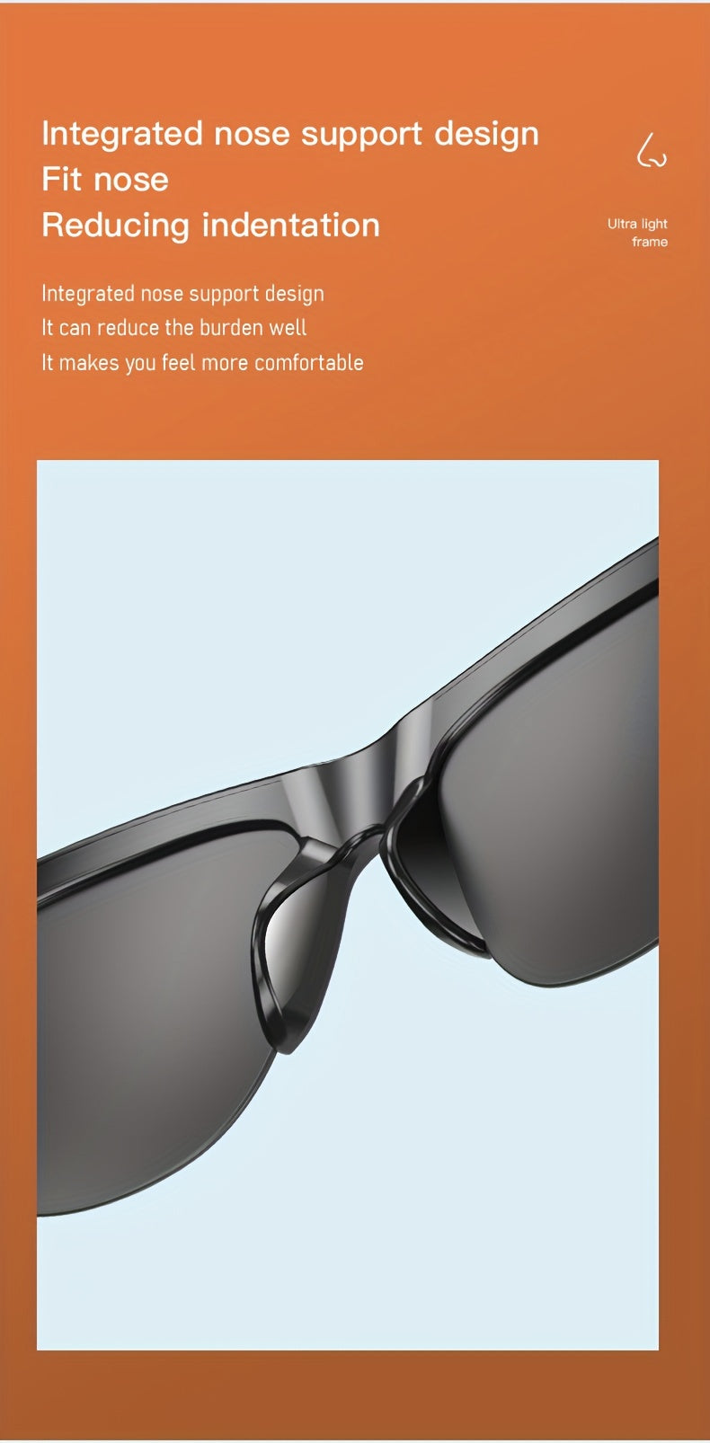 New Smart Wireless V5.3 Sunglasses, Multifunctional Glasses, Wireless Calls, Music Playback, Outdoor Sports Headphones, Rechargeable HIFI Sound Quality, HD Lenses, Black Technology, Unisex, Touch, Long Battery Life, UV Protec