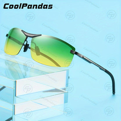 UV400 Dual-Vision Photochromic Polarized Sunglasses: Day & Night Protection for Men & Women