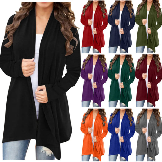 Cardigans For Women Trendy Plus Size Autumn Women Cardigan Lightweight Long Sleeve Kimono Cardigan Front Open Women Clothing
