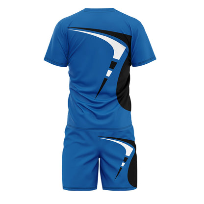 2Pcs Trendy Outfits For Men, Casual Crew Neck Short Sleeve T-shirt And Drawstring Shorts Set For Summer, Men's Clothing Vacation Workout