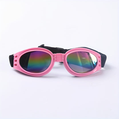1pc Foldable Dog Sunglasses, Suitable For Finishing A Stylish Look, Adjustable Head Strap