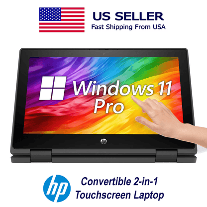 HP ProBook x360 11 G7 Education Edition 11.6" Touchscreen 1366x768 Intel Pentium Silver N6000 8GB LPDDR4x-4266 MHz RAM (onboard) 128GB SSD Storage Windows 11 Pro (Refurbished)