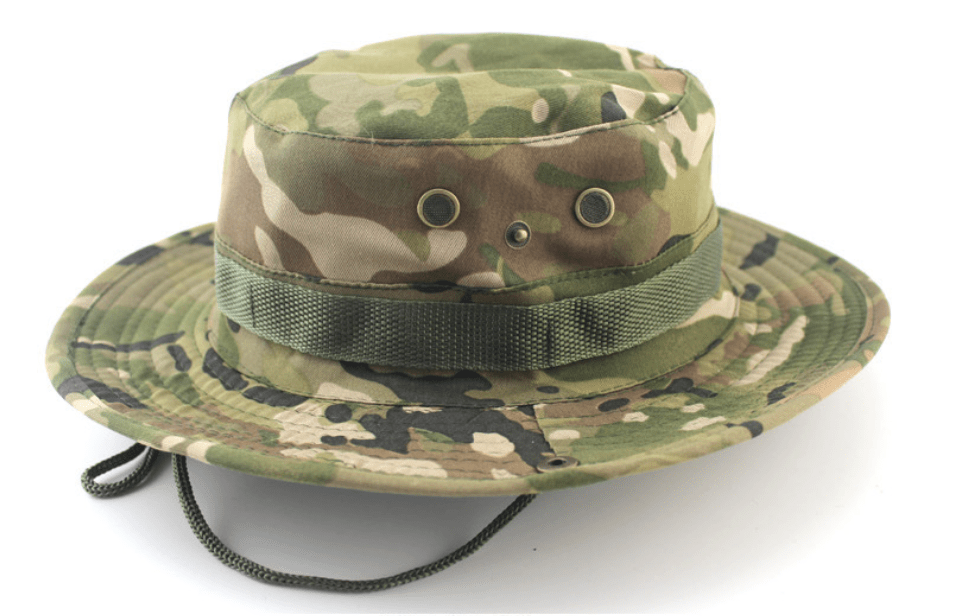 Outdoor Sun Protection Fashion Round Edge Cotton Woven Bucket Hat For Hiking Jungle Desert
