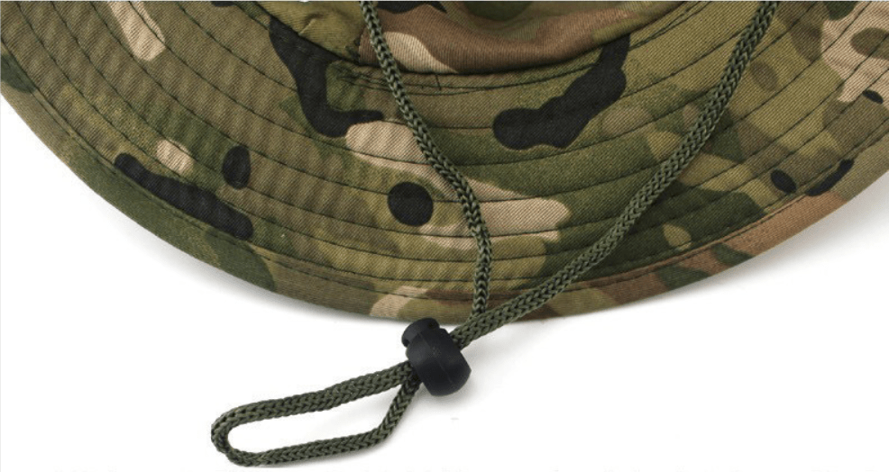 Outdoor Sun Protection Fashion Round Edge Cotton Woven Bucket Hat For Hiking Jungle Desert