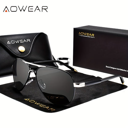 Classic Mirrored Polarized Sunglasses for Men and Women - Driving Eyewear
