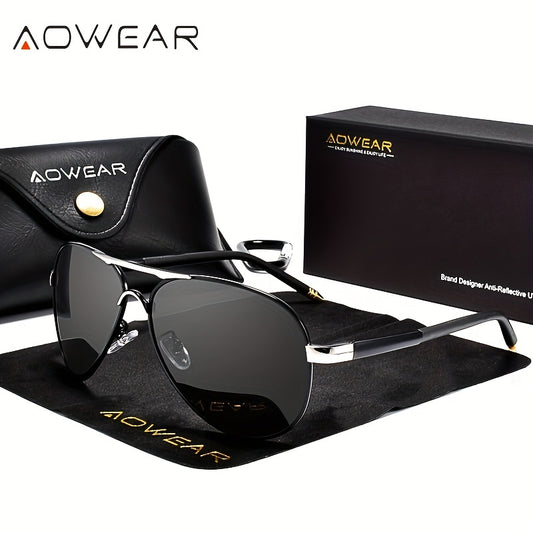 Classic Mirrored Polarized Sunglasses for Men and Women - Driving Eyewear