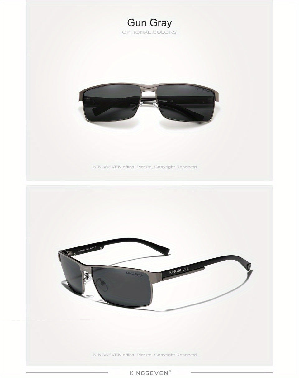 KINGSEVEN, Polarized Men Women Driving Square Eyewear, Men's Sunglasses