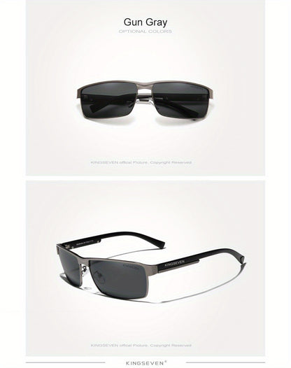 KINGSEVEN, Polarized Men Women Driving Square Eyewear, Men's Sunglasses